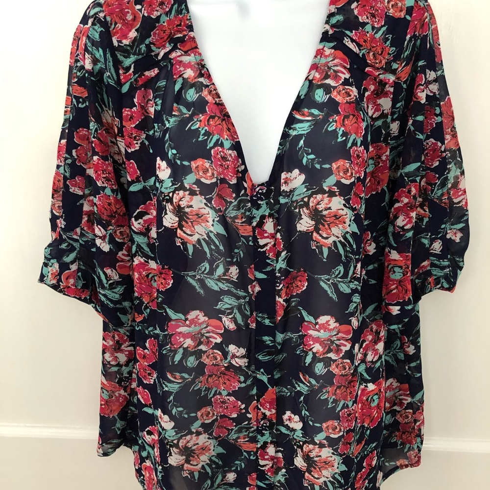 Skies are Blue Soft Floral Top